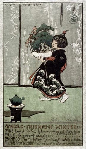 Pine Bonsai with Plum Blossoms (Three Friends of Winter)