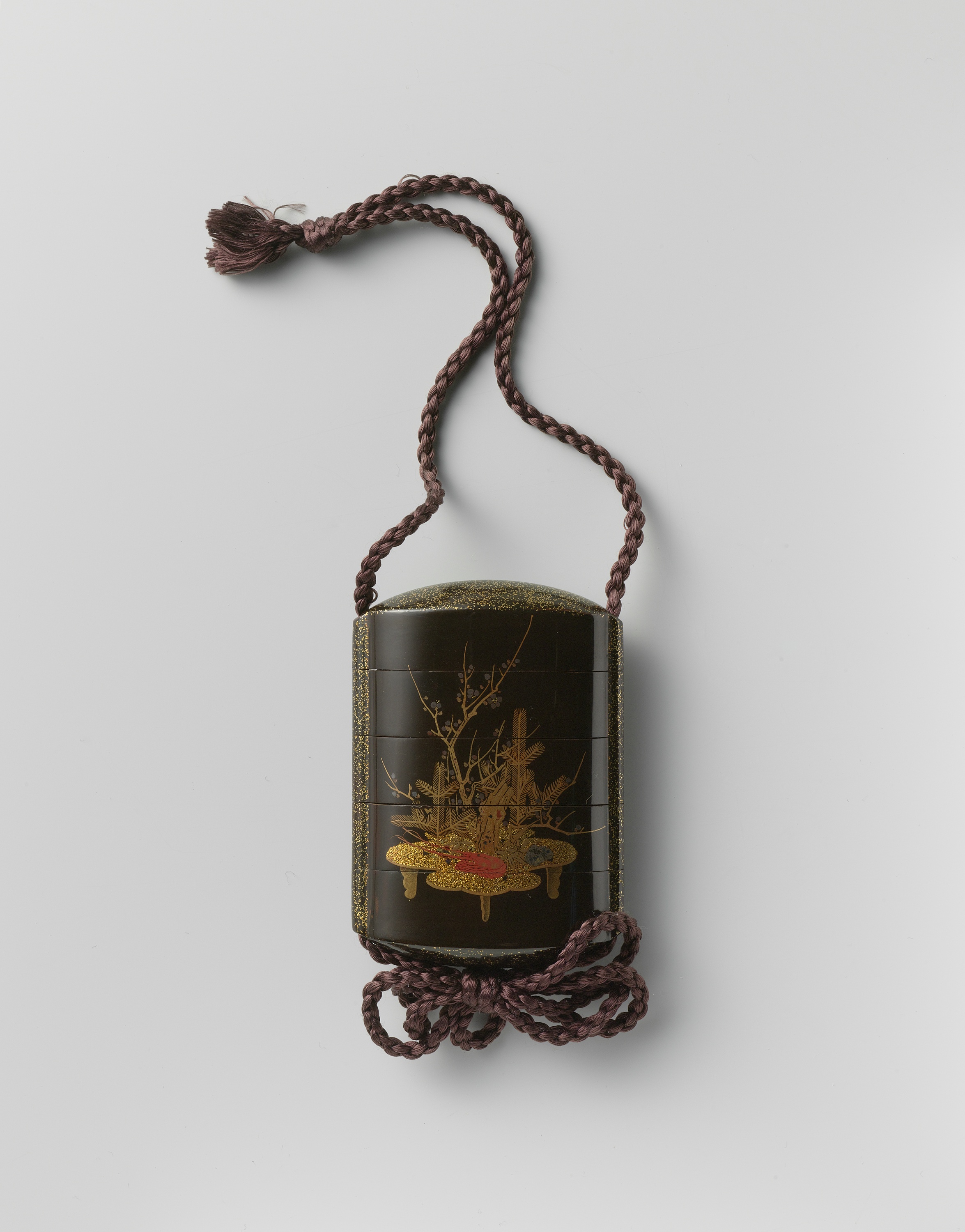 Japanese Flowering Bonsai (Depicted on Inro)