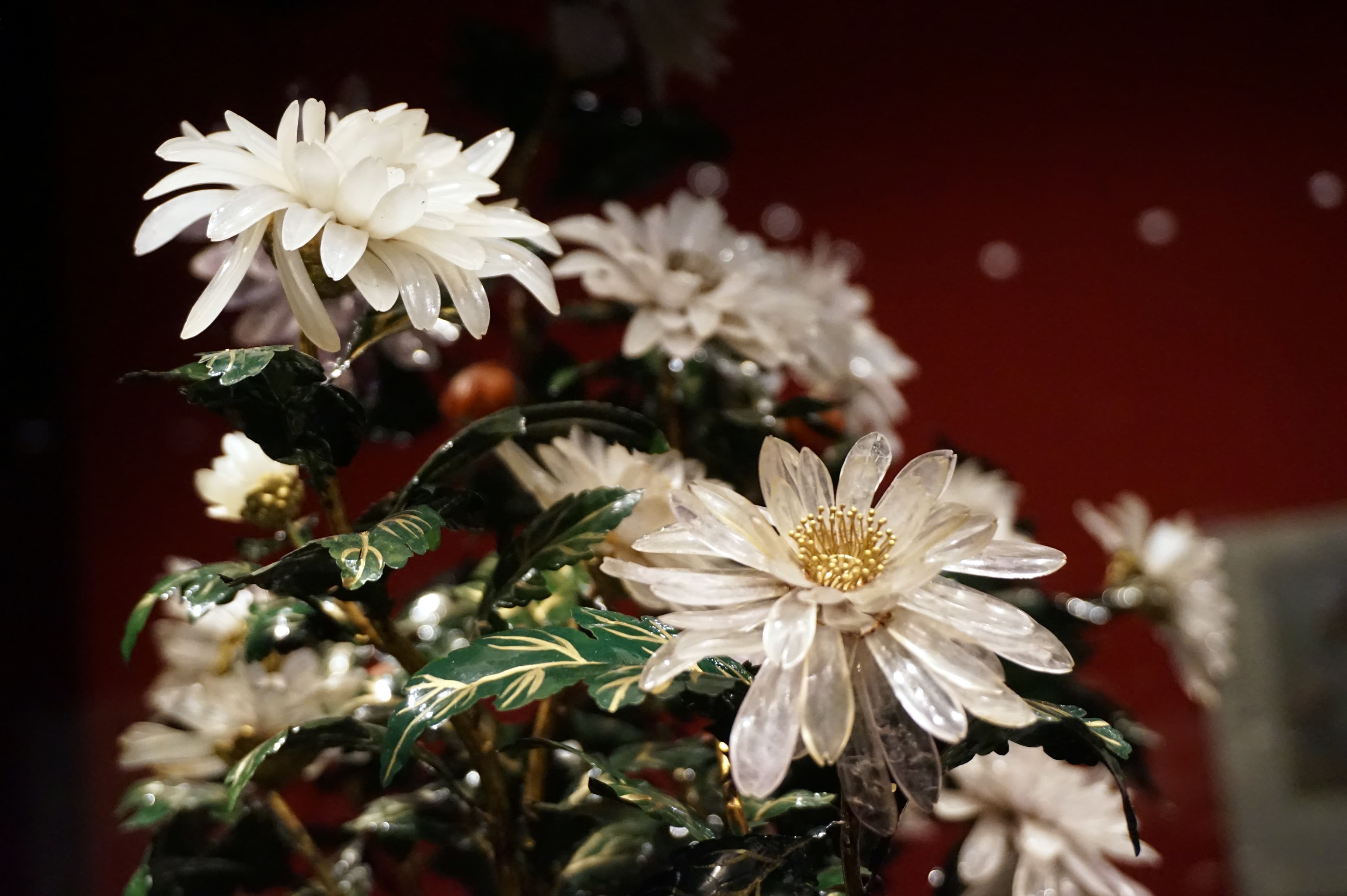 Jade Stone Chrysanthemum Bonsai